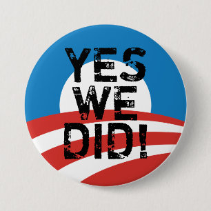 Badge Rond 7,6 Cm Oui nous avons fait le bouton de logo d'Obama