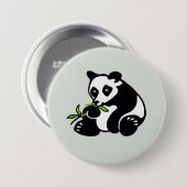 Badge Rond 7,6 Cm Ours de la PANDA - Amoureux des animaux - Faune -  (Devant & derrière)