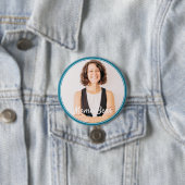 Badge Rond 7,6 Cm Ours Mama encadré Photo simple moderne (En situation)