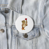 Badge Rond 7,6 Cm Owl (En situation)