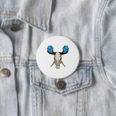 Badge Rond 7,6 Cm Ox aux fléchettes avec fléchette (En situation)