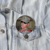 Badge Rond 7,6 Cm P1020004, maison bienvenue (En situation)