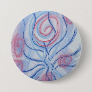 Badge Rond 7,6 Cm P43 Art Abstrait Coloré Unique