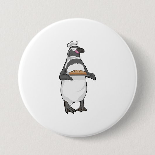 Badge Rond 7,6 Cm Pain Pingouin Baker (Devant)