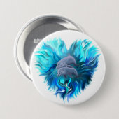 Badge Rond 7,6 Cm Paire de dauphins (Devant & derrière)