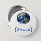 Badge Rond 7,6 Cm Paix mondiale (Devant & derrière)