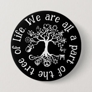 Badge Rond 7,6 Cm Paix sur Terre