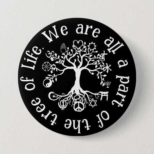 Badge Rond 7,6 Cm Paix sur Terre (Devant)