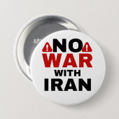 Badge Rond 7,6 Cm PALESTINE LIBRE, pas de guerre avec l'Iran anti-gu (Devant & derrière)