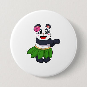 Badge Rond 7,6 Cm Panda à Ballet Dance