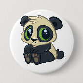 Badge Rond 7,6 Cm Panda mignon (Devant)