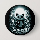 Badge Rond 7,6 Cm Panda Moon (Devant)