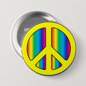 Badge Rond 7,6 Cm Panneau de paix (Devant & derrière)