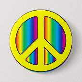 Badge Rond 7,6 Cm Panneau de paix (Devant)