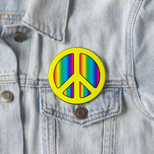 Badge Rond 7,6 Cm Panneau de paix