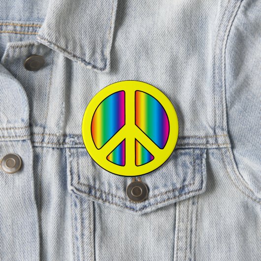 Badge Rond 7,6 Cm Panneau de paix (En situation)