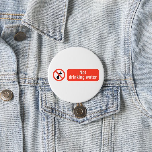 Badge Rond 7,6 Cm Panneau de sécurité pour eau non potable