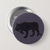 Badge Rond 7,6 Cm Panthère noire (Devant & derrière)