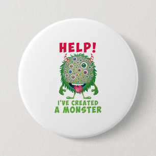 Badge Rond 7,6 Cm Papa du garçon d'anniversaire Help Ive Created Mon