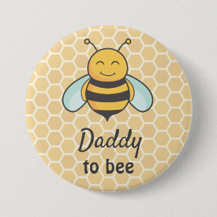 Badge Rond 7,6 Cm Papa sera père Papa Bumblebee Bee Baby shower