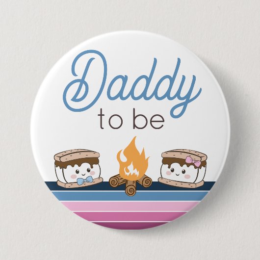 Badge Rond 7,6 Cm Papa sera plus épingle (Devant)