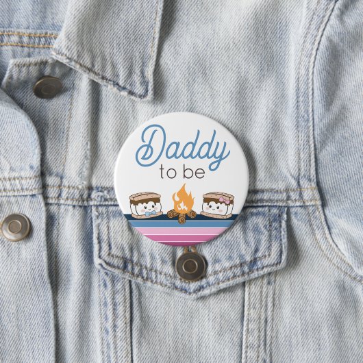 Badge Rond 7,6 Cm Papa sera plus épingle (En situation)