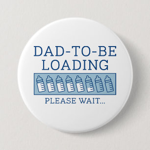 Badge Rond 7,6 Cm Papa va charger