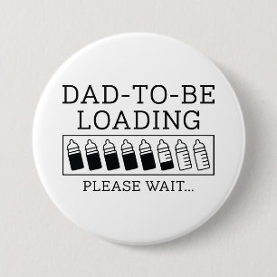 Badge Rond 7,6 Cm Papa va charger