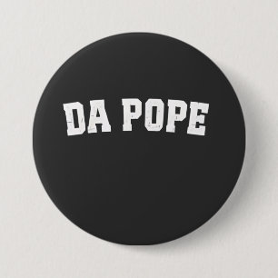 Badge Rond 7,6 Cm Pape Léon XIV Église chrétienne Da Pope Da