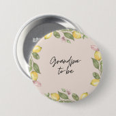 Badge Rond 7,6 Cm Papi futur (Devant & derrière)
