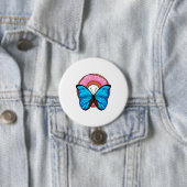 Badge Rond 7,6 Cm Papillon avec Donut (En situation)