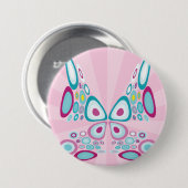 Badge Rond 7,6 Cm Papillon rétro Abstrait Pop Art (Devant & derrière)