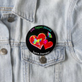 Badge Rond 7,6 Cm Papillons d'autisme aux coeurs (En situation)