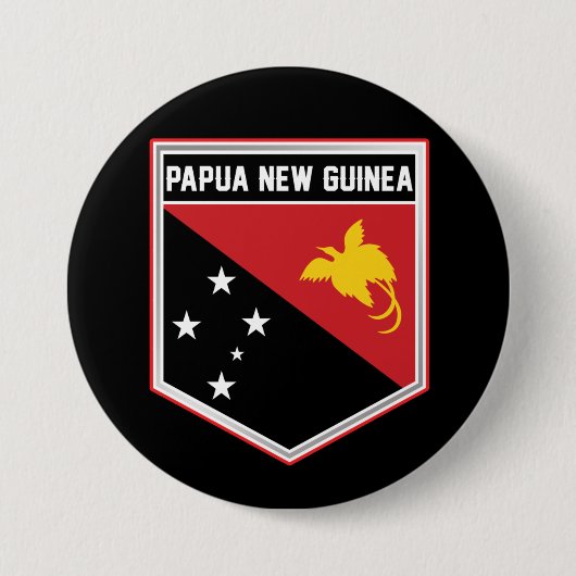 Badge Rond 7,6 Cm Papouasie-Nouvelle-Guinée (Devant)