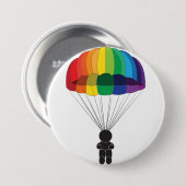 Badge Rond 7,6 Cm Parachutisme (Devant & derrière)