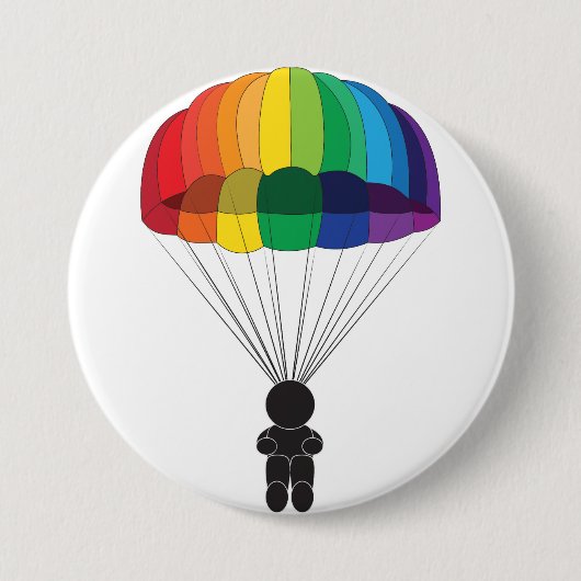 Badge Rond 7,6 Cm Parachutisme (Devant)
