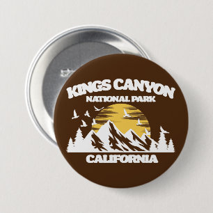 Badge Rond 7,6 Cm Parc national de Kings Canyon