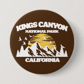 Badge Rond 7,6 Cm Parc national de Kings Canyon (Devant)