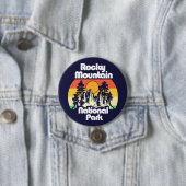 Badge Rond 7,6 Cm Parc national des Rocheuses (En situation)