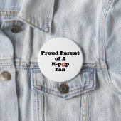 Badge Rond 7,6 Cm Parent fier de K-Bruit (En situation)
