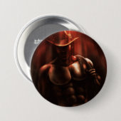 Badge Rond 7,6 Cm Parfois c'est l'enfer - Cowboy (Devant & derrière)