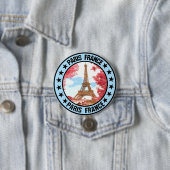 Badge Rond 7,6 Cm Paris (En situation)