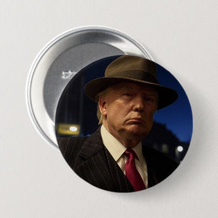 Badge Rond 7,6 Cm Parrain de l'Amérique Don J. Trump