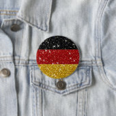 Badge Rond 7,6 Cm Parties scintillant Allemagne Drapeau avec étincel (En situation)