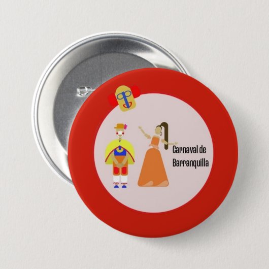 Badge Rond 7,6 Cm party (Devant & derrière)