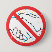Badge Rond 7,6 Cm Pas de poignée de main (Devant)