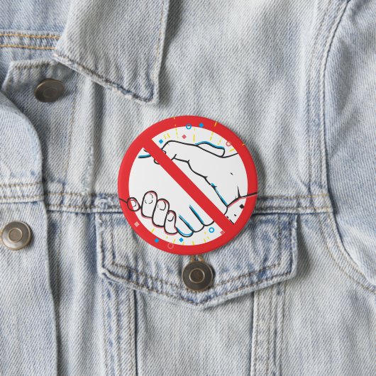 Badge Rond 7,6 Cm Pas de poignée de main (En situation)