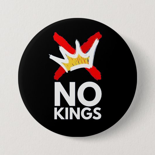 Badge Rond 7,6 Cm pas de rois (Devant)