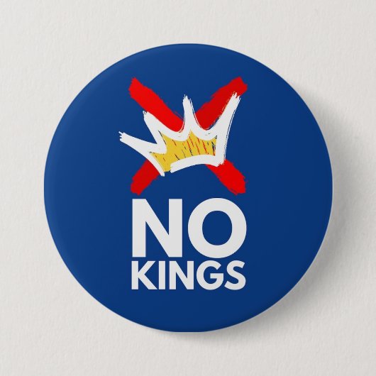 Badge Rond 7,6 Cm Pas de rois (Devant)