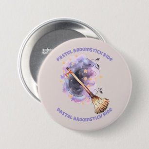 Badge Rond 7,6 Cm Pastel Broomstick